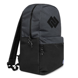 DD Embroidered Champion Backpack - Heather Black / Black