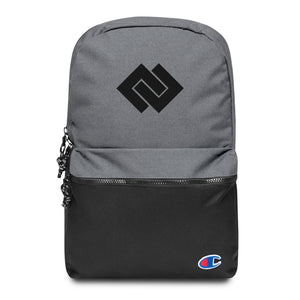 DD Embroidered Champion Backpack - Heather Grey / Black