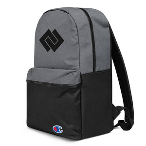 DD Embroidered Champion Backpack - Heather Grey / Black