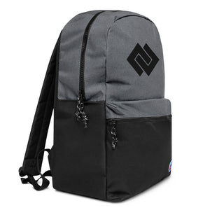 DD Embroidered Champion Backpack - Heather Grey / Black