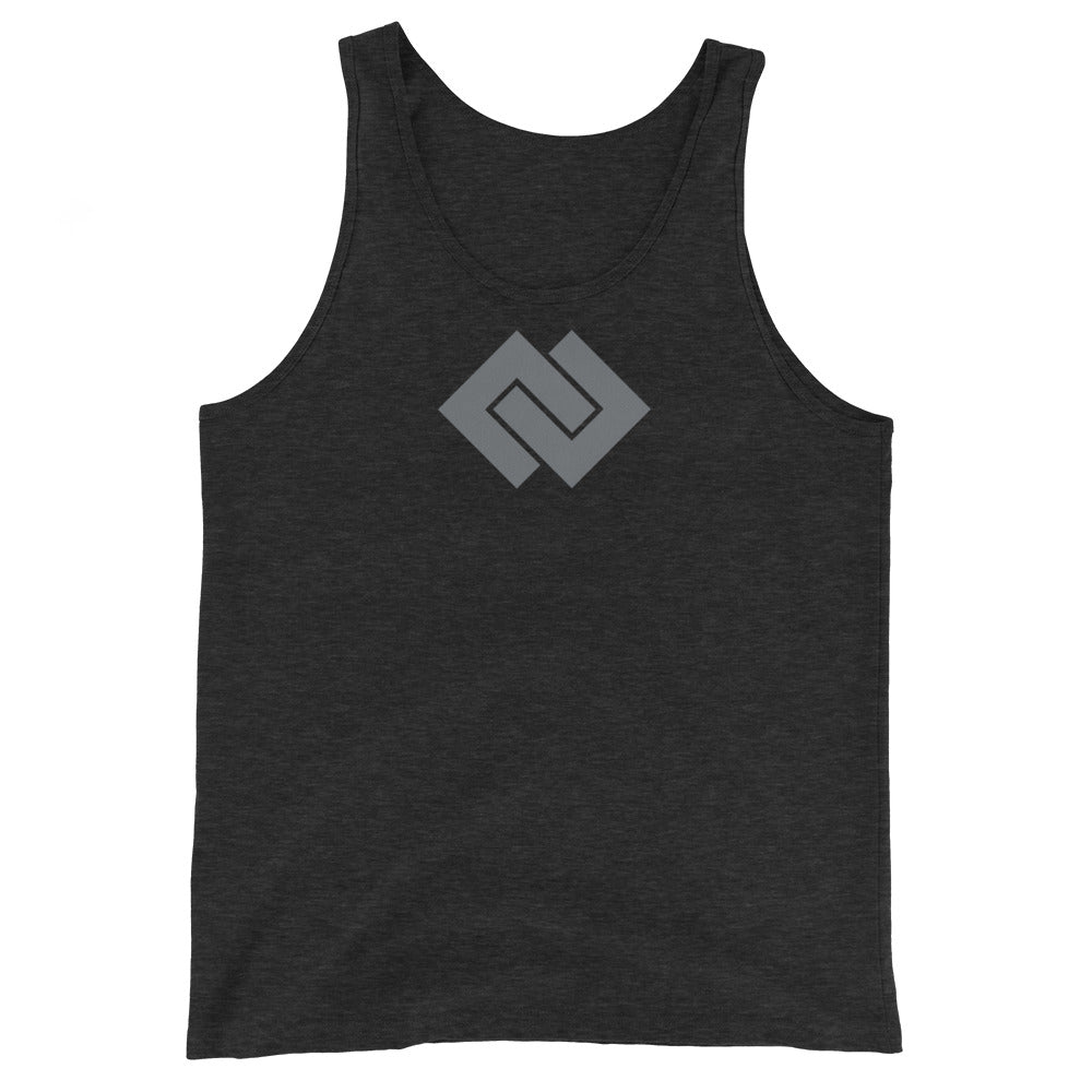 DD Unisex Tank Top Charcoal-black