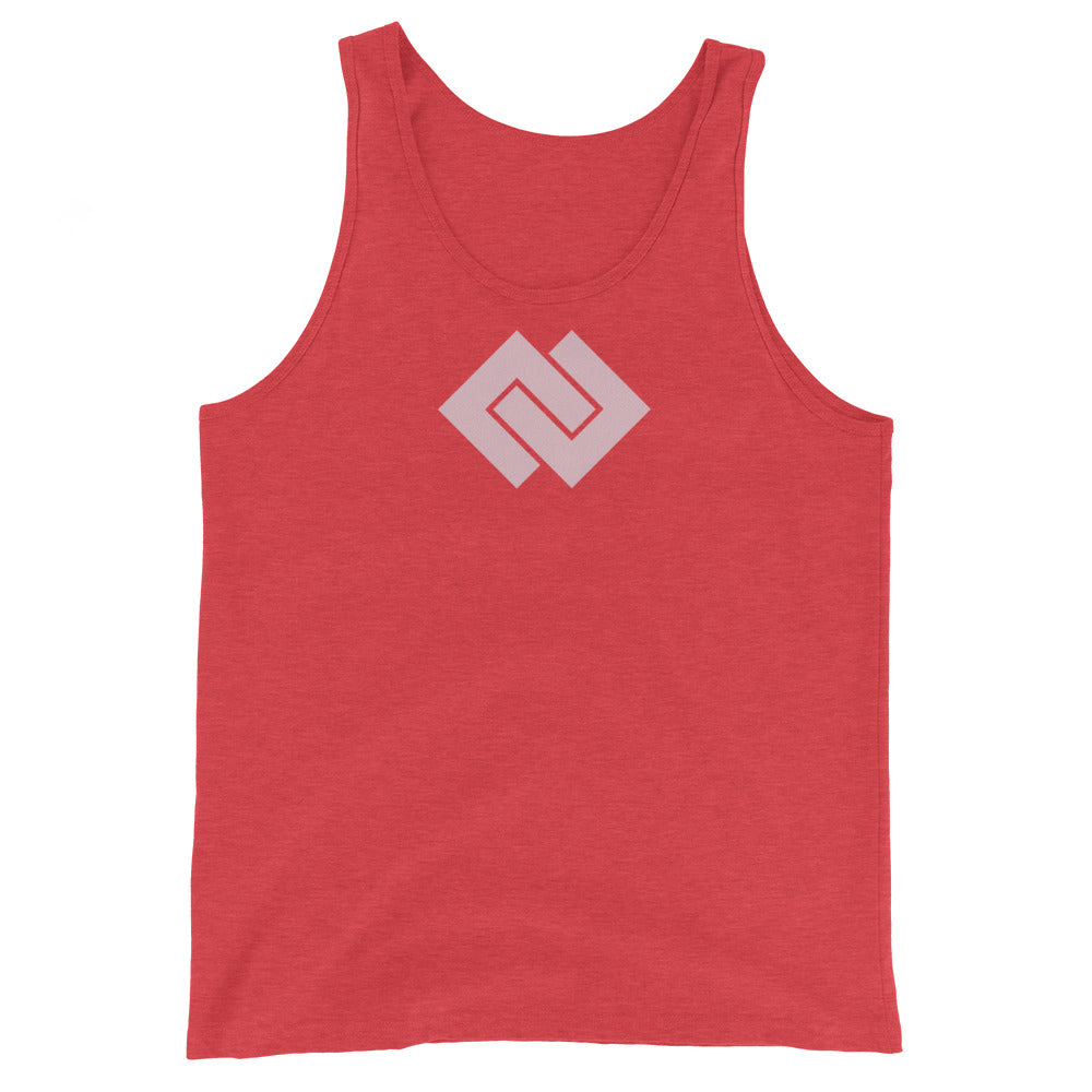 DD Unisex Tank Top Red Triblend